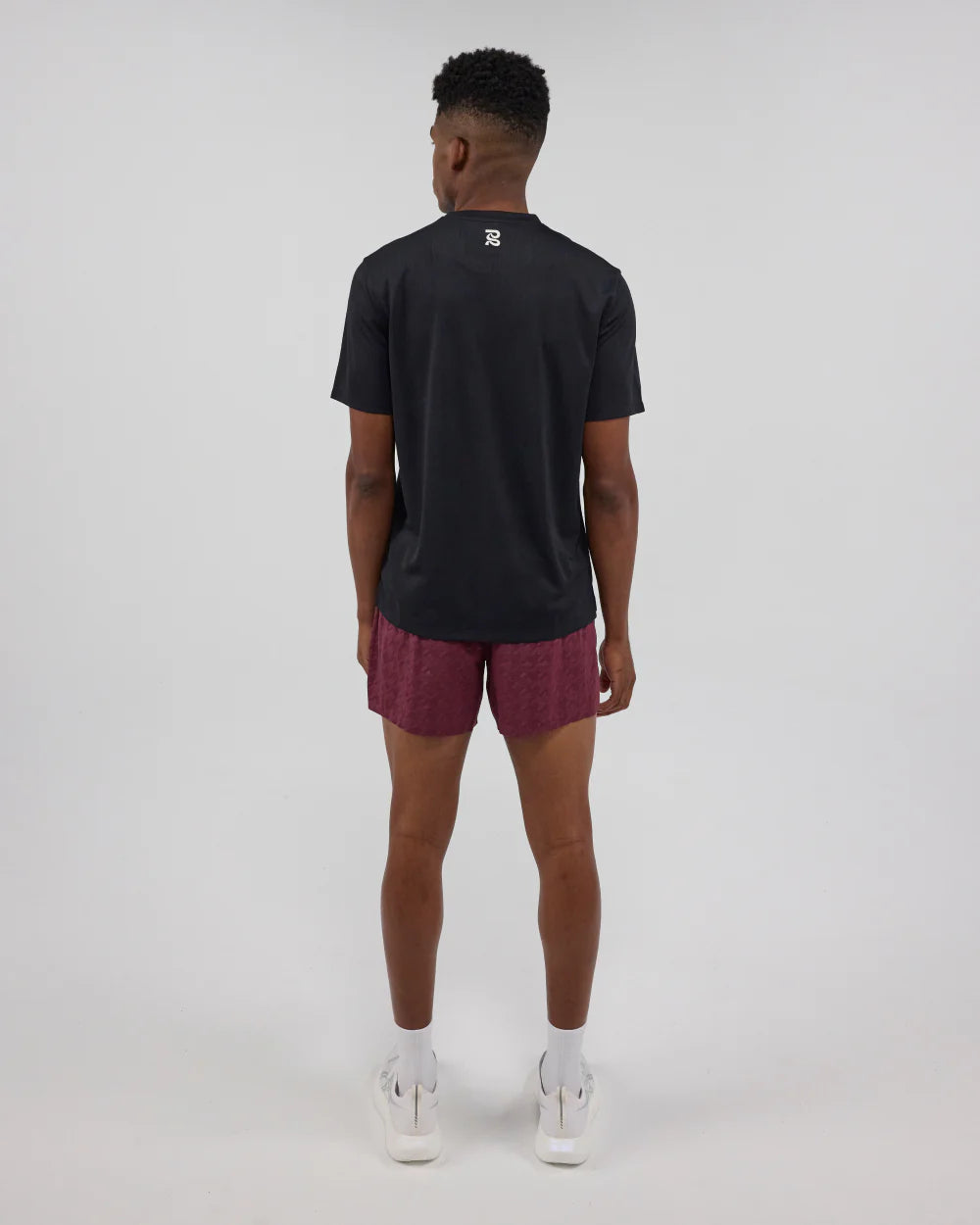 Bandit Cheque Jacquard Short Sleeve Tee - Unisex, Black