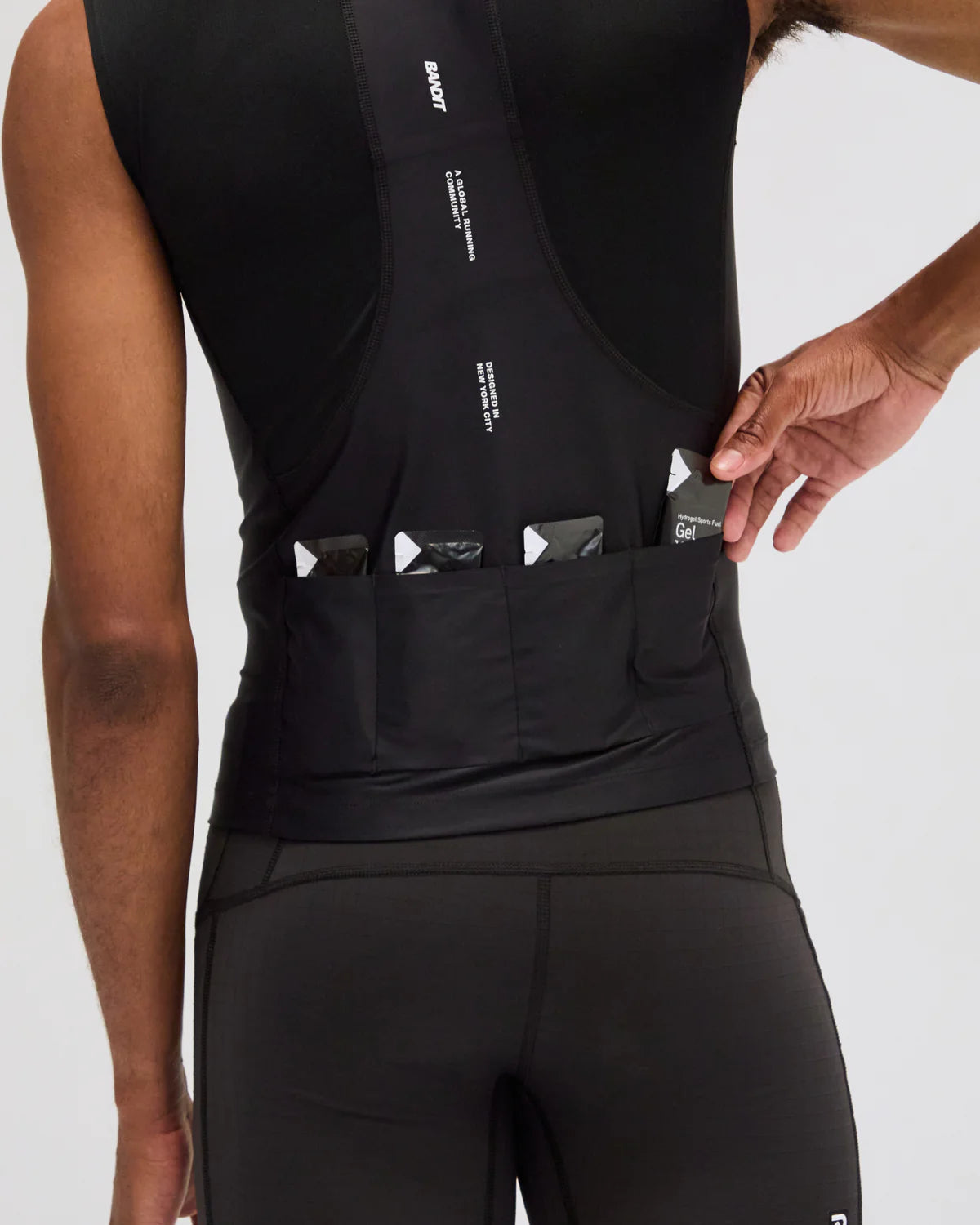 Ares™ Sleeveless Quarter Zip Distance Tank - Black