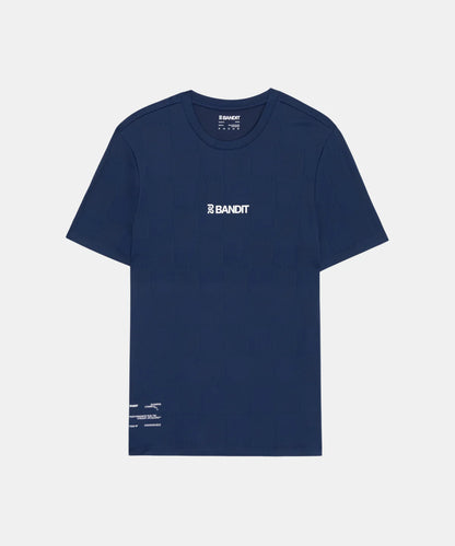 Bandit Cheque Jacquard Short Sleeve Tee - Unisex, NY Navy