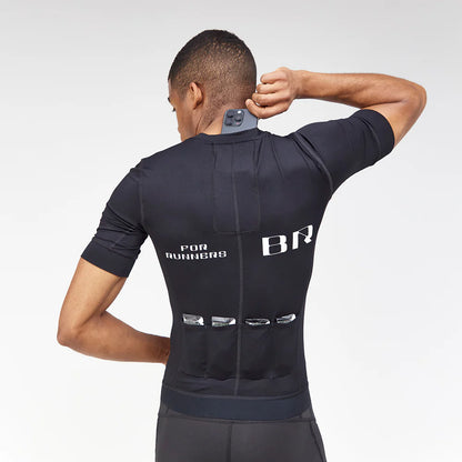 Ares Flex™ Men's Two-Way Zip Performance Tee - Black