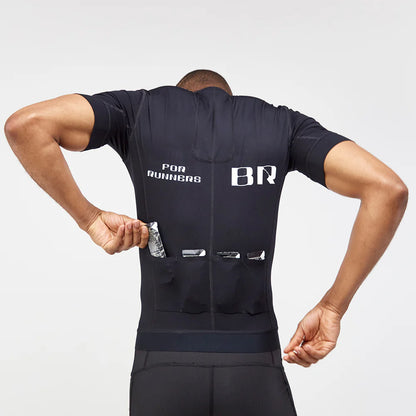 Ares Flex™ Men's Two-Way Zip Performance Tee - Black