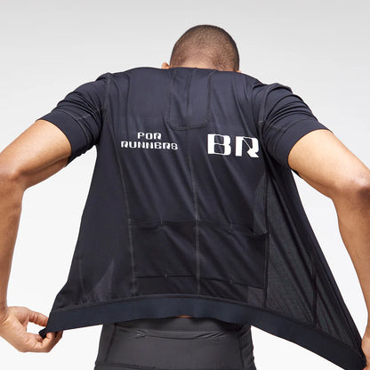 Ares Flex™ Men's Two-Way Zip Performance Tee - Black