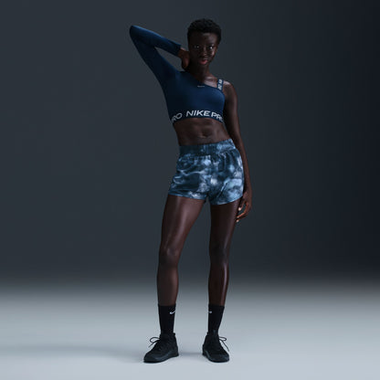 One - Women's Dri-FIT High-Waisted 3" Brief-Lined Printed Shorts