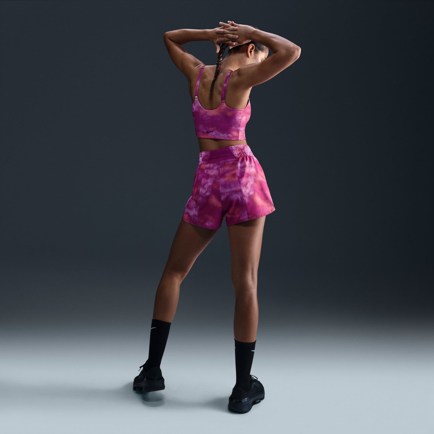 One - Women's Dri-FIT High-Waisted 3" Brief-Lined Printed Shorts