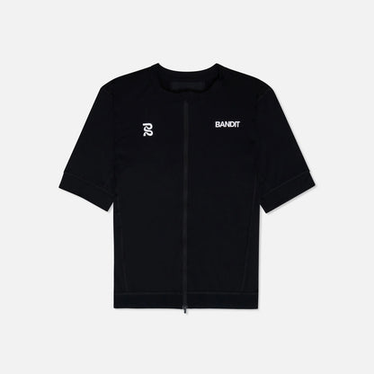 Ares Flex™ Men's Two-Way Zip Performance Tee - Black